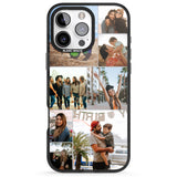 iPhone 16 Pro Max Personalised Photo Grid Black Impact Phone Case