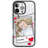 iPhone 16 Pro Max Personalised Love Instant Film Photo Black Impact Phone Case