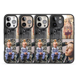 iPhone 16 Pro Max Personalised 4 Photo Grid Black Impact Phone Case