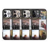 iPhone 16 Pro Max Personalised 6 Photo Grid Black Impact Phone Case