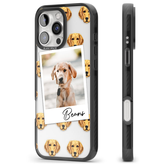 iPhone 16 Pro Max Personalised Labrador - Dog Photo Black Impact Phone Case