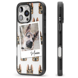 iPhone 16 Pro Max Personalised German Shepherd - Dog Photo Black Impact Phone Case