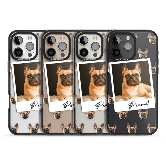 iPhone 16 Pro Max Personalised French Bulldog, Tan - Dog Photo Black Impact Phone Case