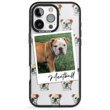 iPhone 16 Pro Max Personalised English Bulldog - Dog Photo Black Impact Phone Case