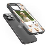 iPhone 16 Pro Max Personalised Labrador, Tan - Dog Photo Black Impact Phone Case