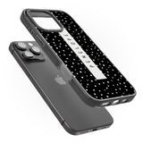 iPhone 16 Pro Max Personalised Black Dots Black Impact Phone Case