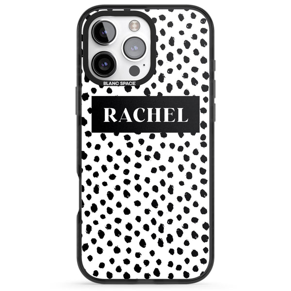 Personalised Black Dot Pattern