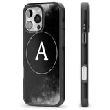 iPhone 16 Pro Max Personalised Eclipse Monogram Black Impact Phone Case