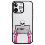 iPhone 16 Pro Max Personalised Grave Plaque Black Impact Phone Case