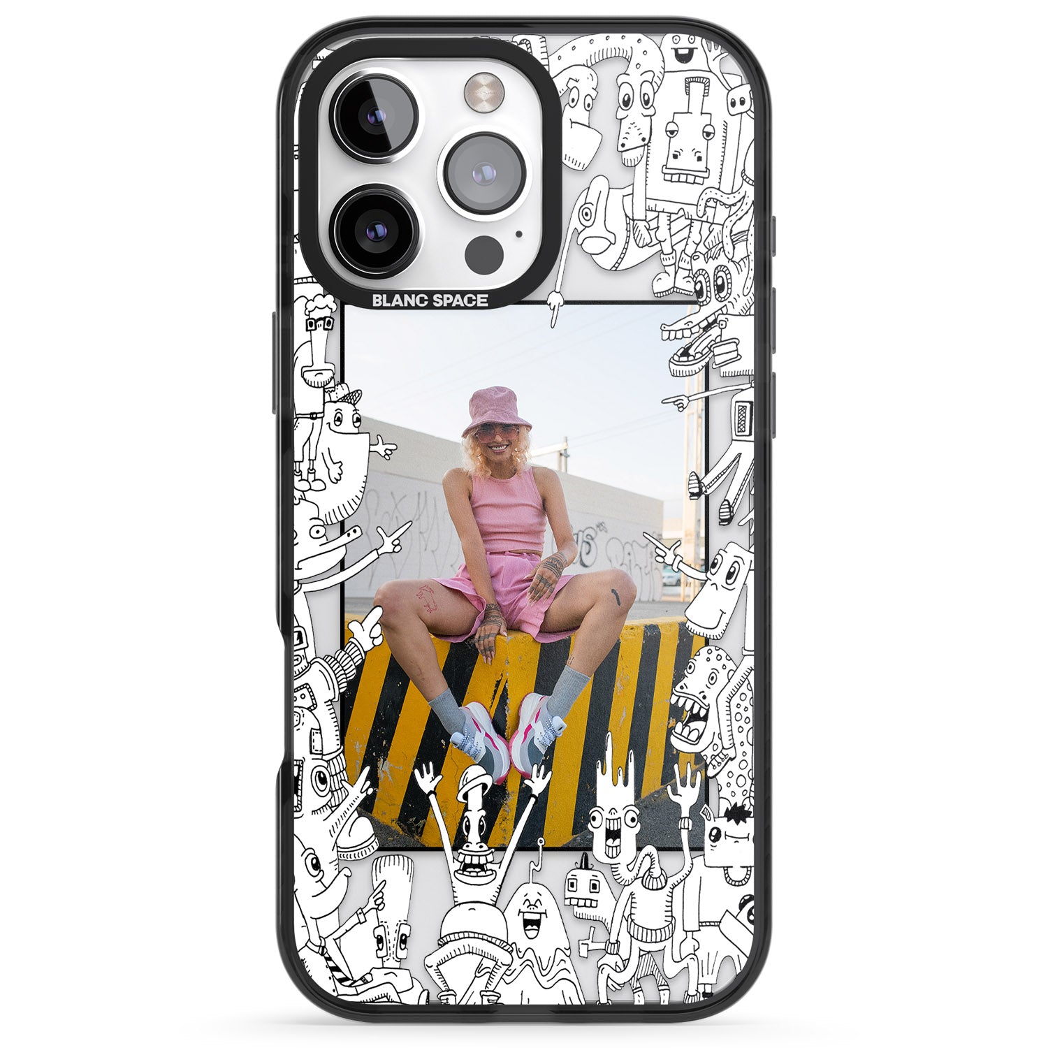 iPhone 16 Pro Max Personalised Look At This Photo Case Black Impact Phone Case