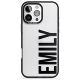 iPhone 16 Pro Max Personalised Name Black Impact Phone Case