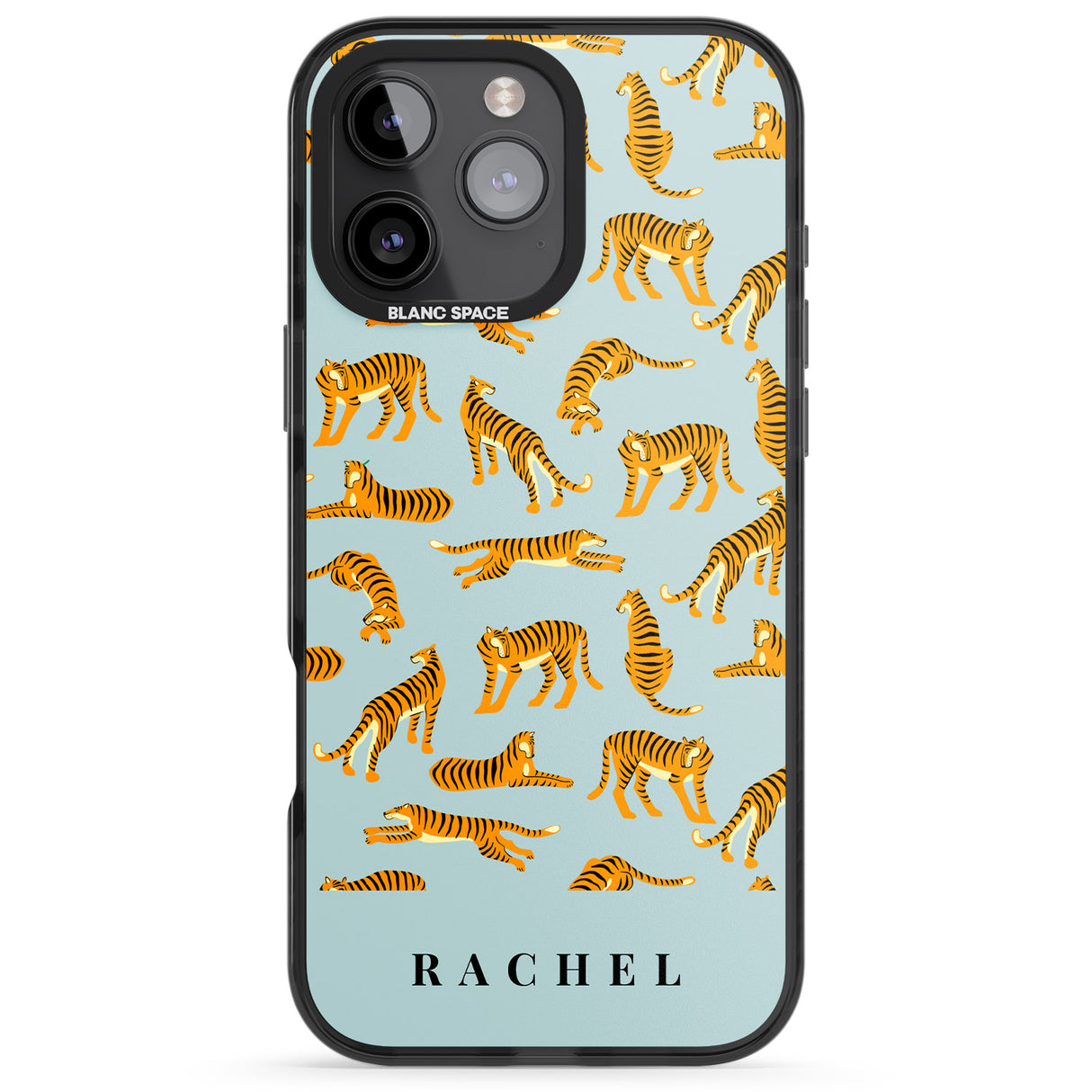 Personalised Tiger Pattern: Turquoise Blue