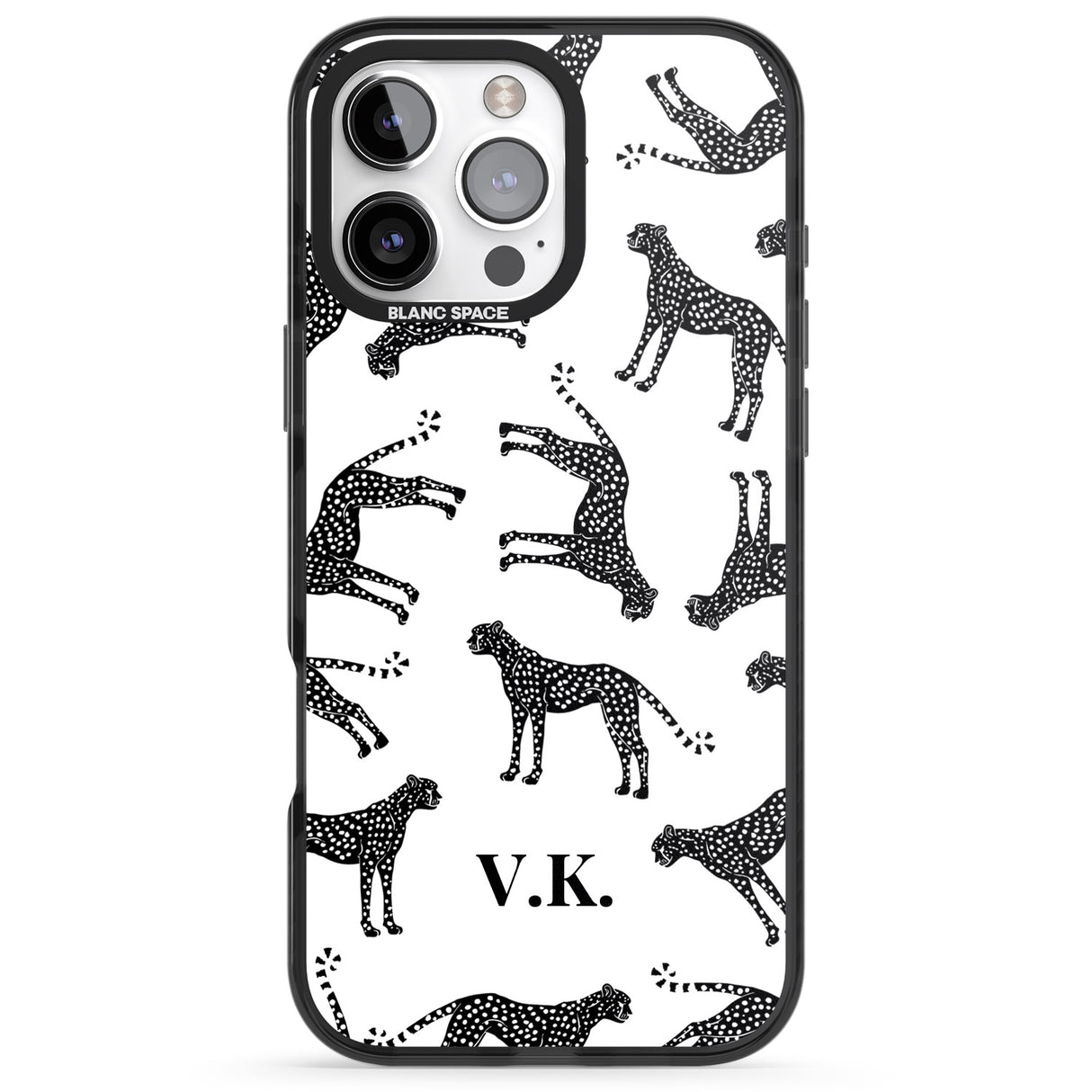 Personalised Cheetah Black & White