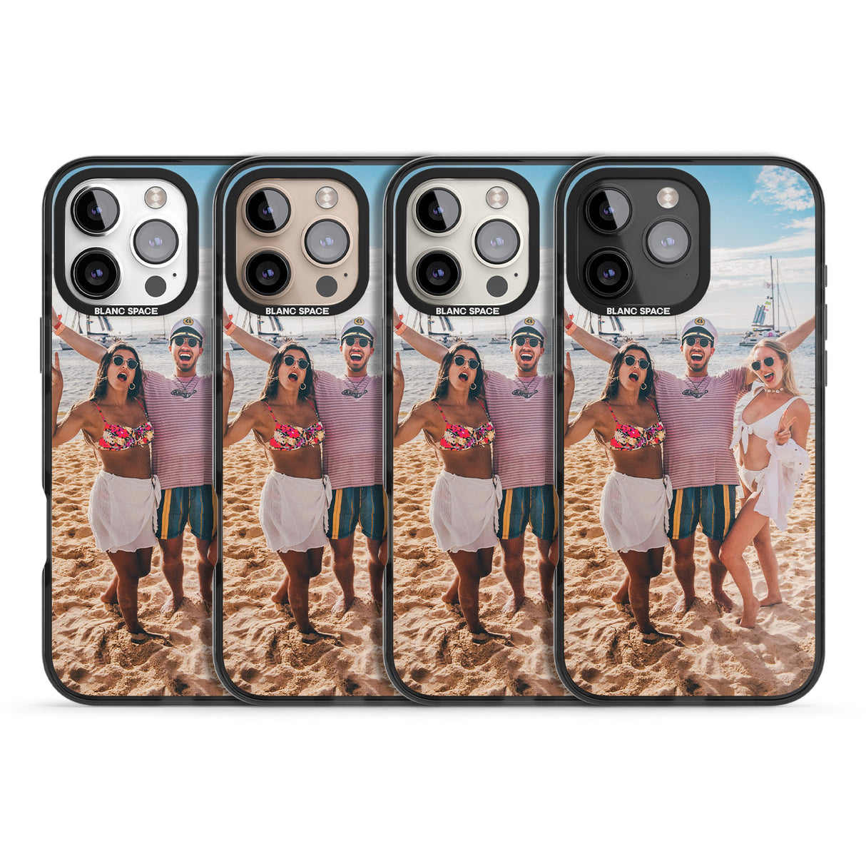 iPhone 16 Pro Max Personalised Photo Black Impact Phone Case