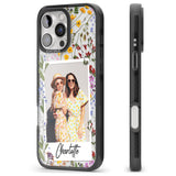 iPhone 16 Pro Max Personalised Wildflower Instant Photo Black Impact Phone Case