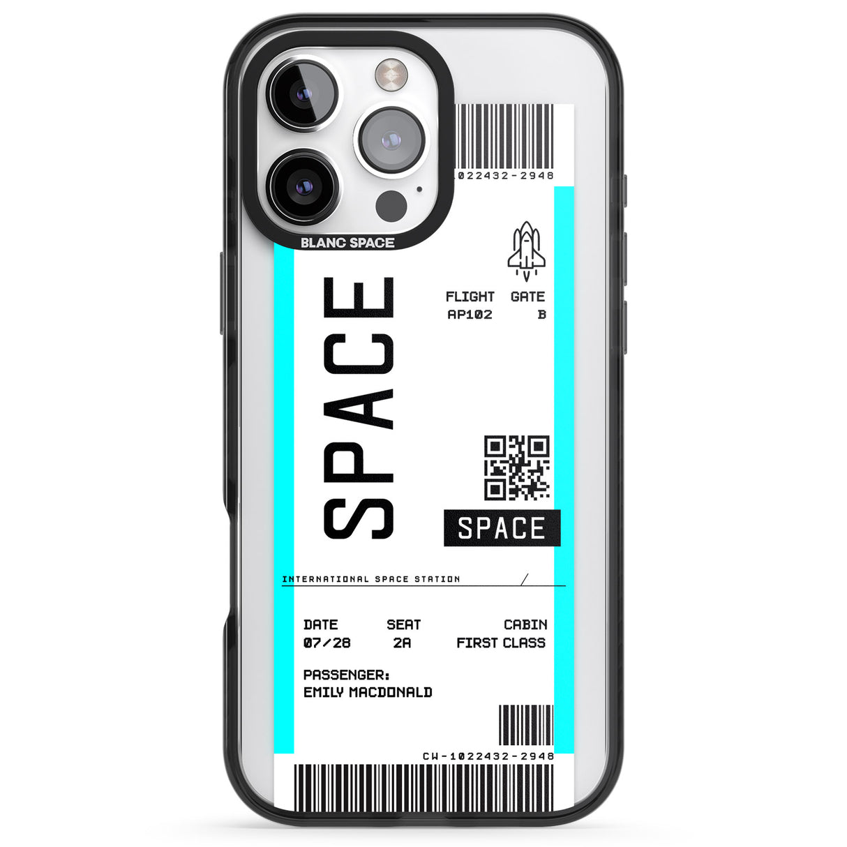 Personalised Space Space Travel Ticket