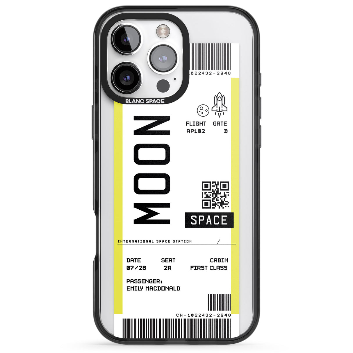 Personalised Moon Space Travel Ticket