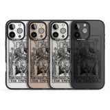 iPhone 16 Pro Max Personalised The Emperor Tarot Card - Transparent Black Impact Phone Case