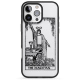 iPhone 16 Pro Max Personalised The Magician Tarot Card - Transparent Black Impact Phone Case