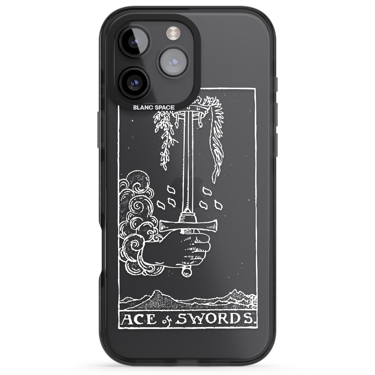 Personalised Ace of Swords Tarot Card - White Transparent