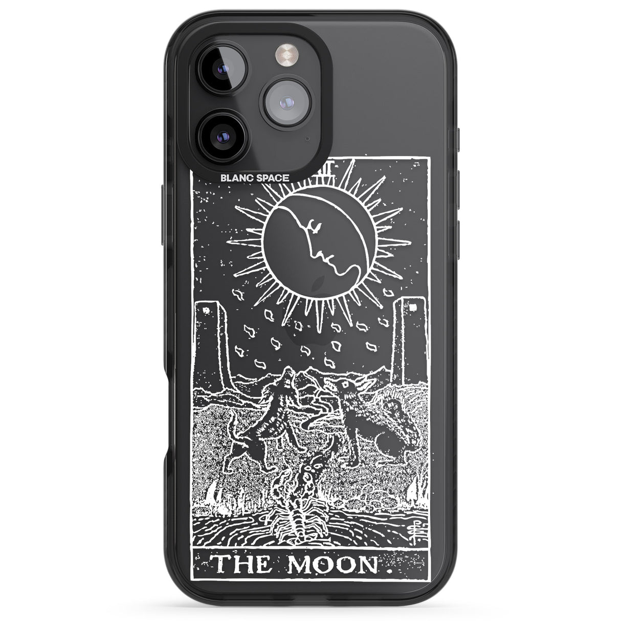 Personalised The Moon Tarot Card - White Transparent