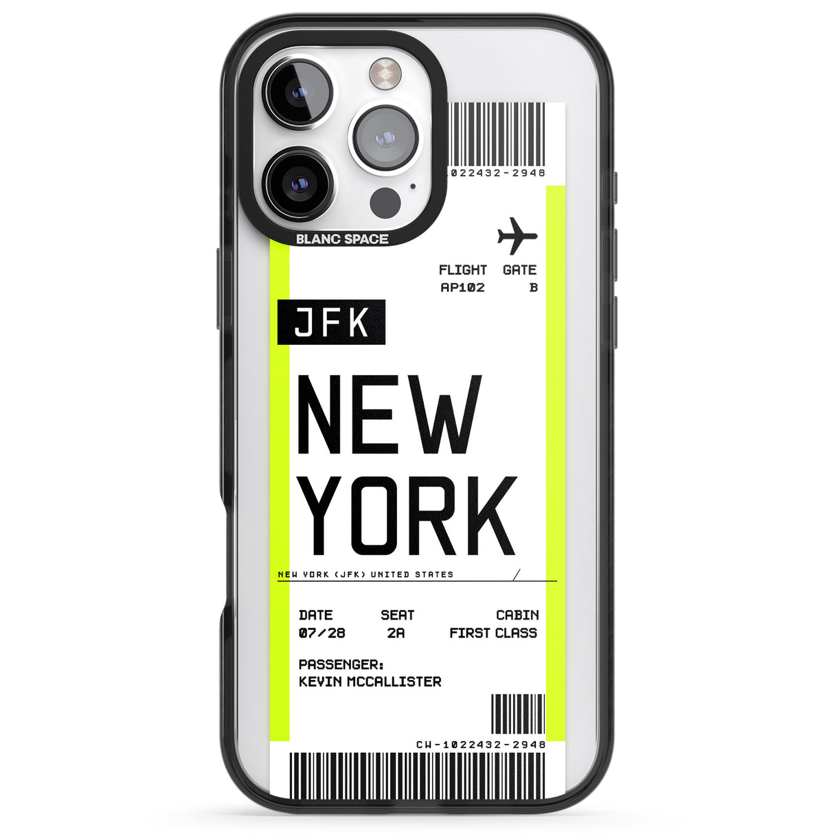 Personalised New York Boarding Pass