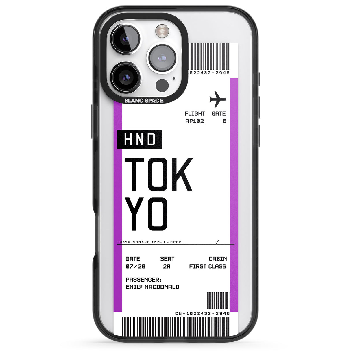 Personalised Tokyo Boarding Pass