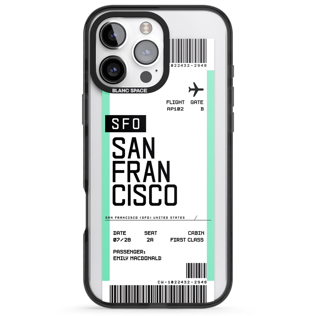 Personalised San Francisco Boarding Pass