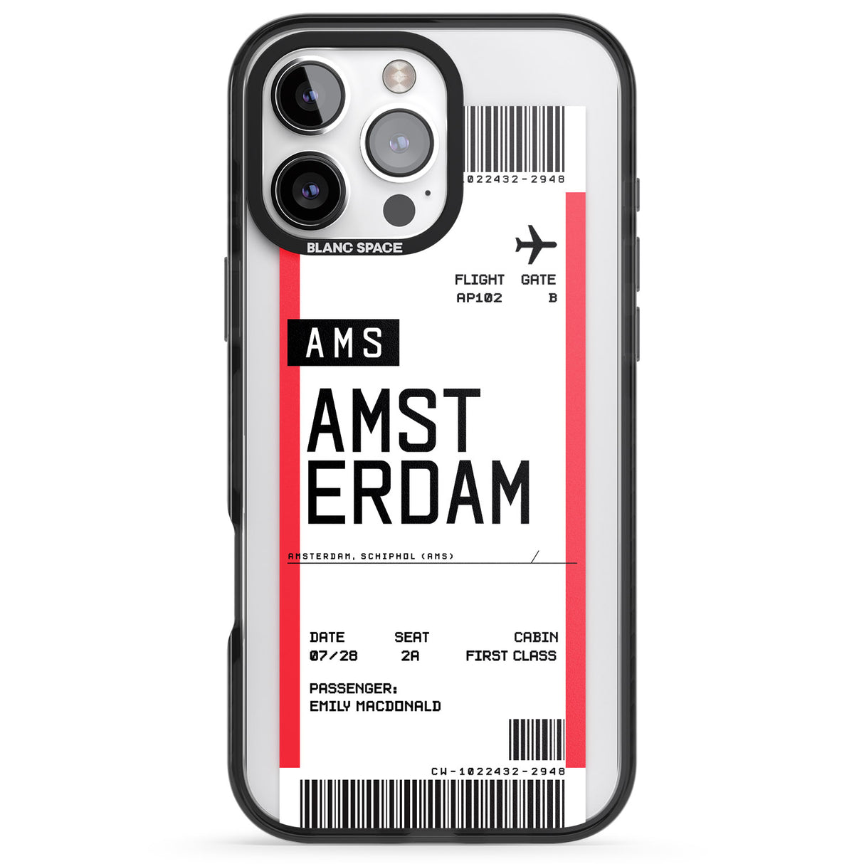 Personalised Amsterdam Boarding Pass