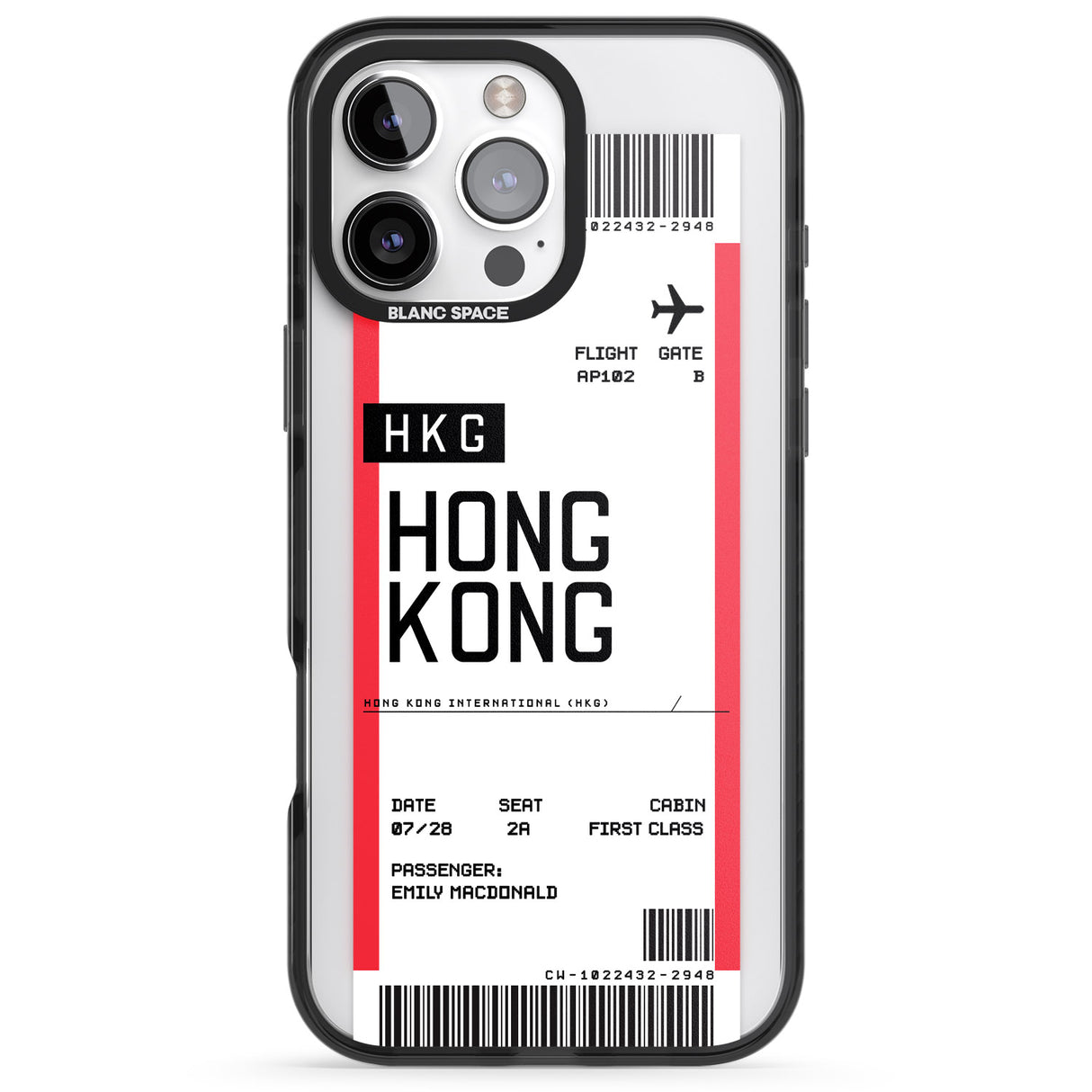 Personalised Hong Kong Boarding Pass