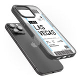 iPhone 16 Pro Max Personalised Las Vegas Boarding Pass Black Impact Phone Case