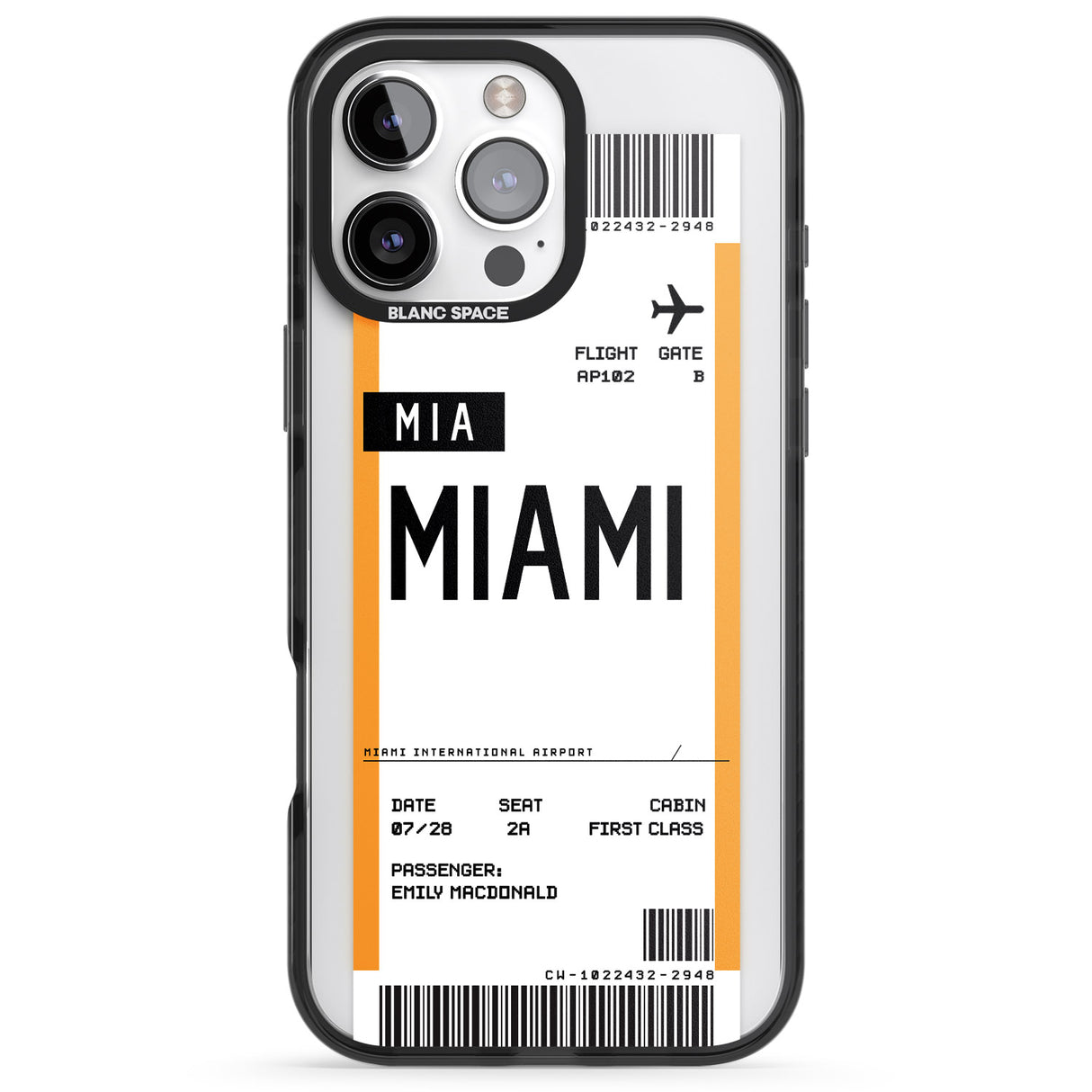 Personalised Miami Boarding Pass