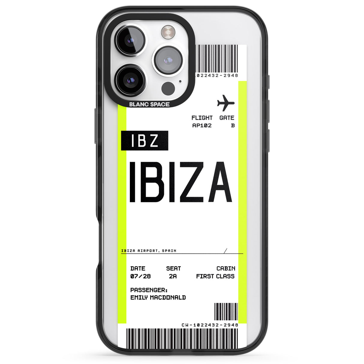 Personalised Ibiza Boarding Pass