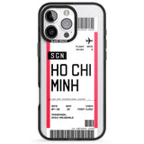 iPhone 16 Pro Max Personalised Ho Chi Minh City Boarding Pass Black Impact Phone Case