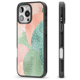 iPhone 16 Pro Max Colourful Close-Up Cacti Design Black Impact Phone Case