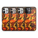 iPhone 16 Pro Max Orange Camo Black Impact Phone Case