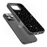 iPhone 16 Pro Max Celestial Cut-Out Stars Black Impact Phone Case