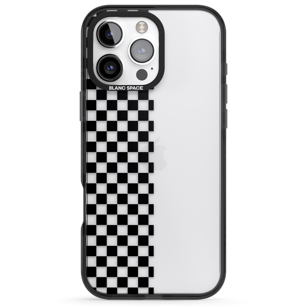 Checker: Half Black Check on Clear