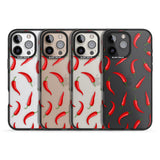 iPhone 16 Pro Max Chilli Pattern Black Impact Phone Case