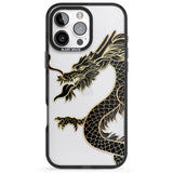 iPhone 16 Pro Max Large Black Dragon Black Impact Phone Case