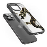 iPhone 16 Pro Max Large Black Dragon Black Impact Phone Case