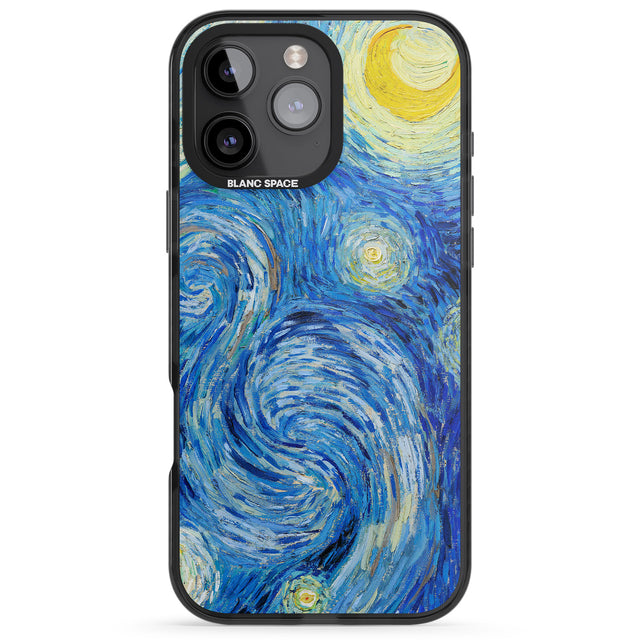 iPhone 16 Pro Max The Starry Night by Vincent Van Gogh Black Impact Phone Case