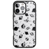 iPhone 16 Pro Max Planets Black Impact Phone Case