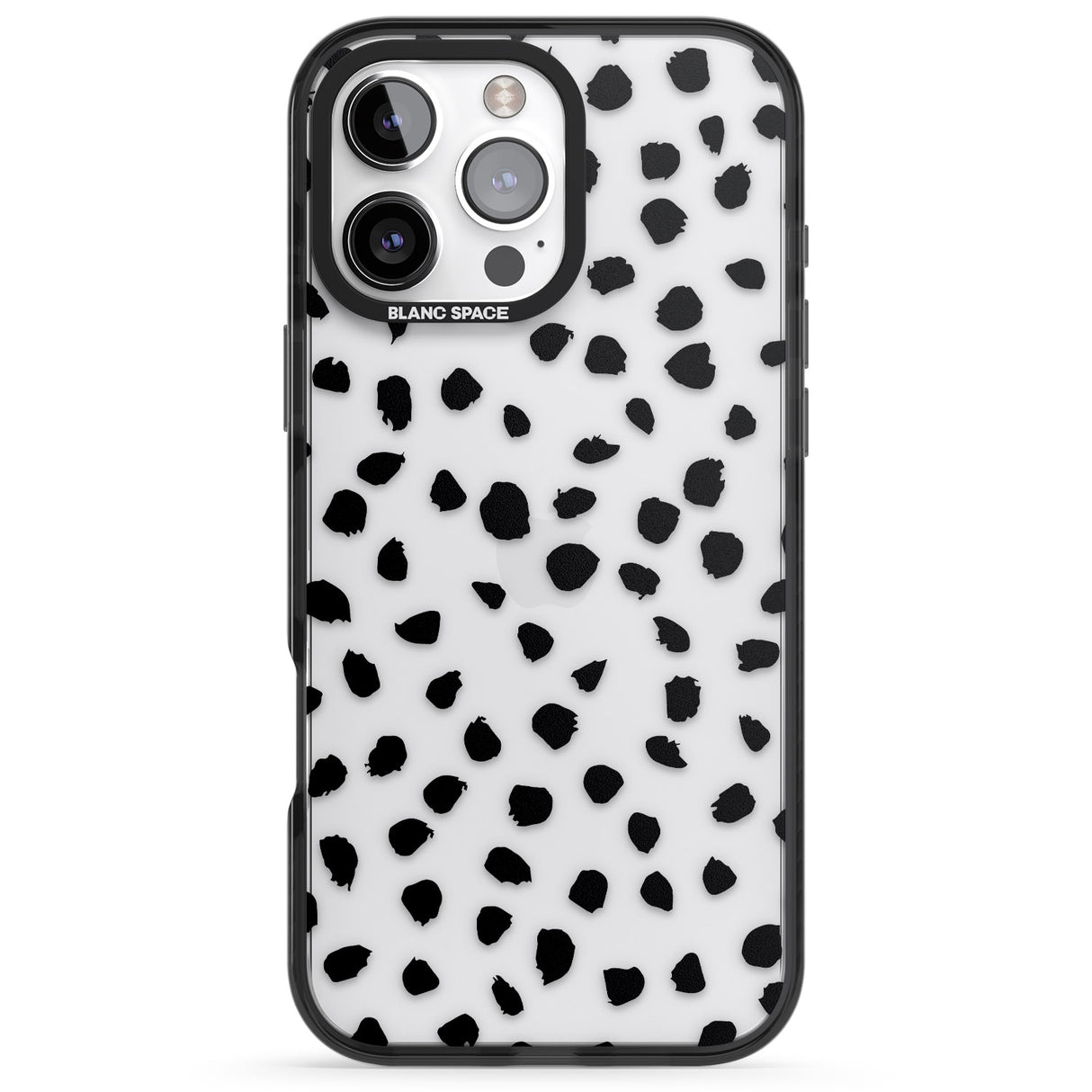 Black on Transparent Dalmatian Polka Dot Spots