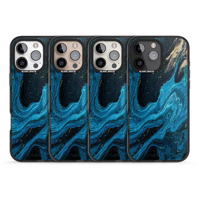 iPhone 16 Pro Max Saphire Lagoon Black Impact Phone Case