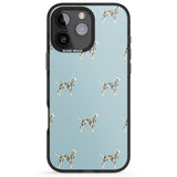 iPhone 16 Pro Max Dalmation Dog Pattern Black Impact Phone Case