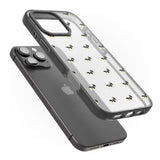 iPhone 16 Pro Max French Bulldog Dog Pattern Clear Black Impact Phone Case