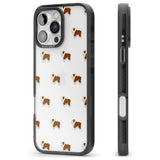 iPhone 16 Pro Max English Bulldog Dog Pattern Clear Black Impact Phone Case