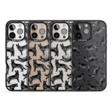 iPhone 16 Pro Max German Shepherd (Black) Watercolour Dog Pattern Black Impact Phone Case