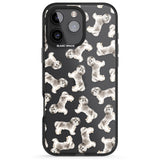 iPhone 16 Pro Max Shih tzu (Short Hair) Watercolour Dog Pattern Black Impact Phone Case